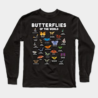 Butterflies of the World Long Sleeve T-Shirt